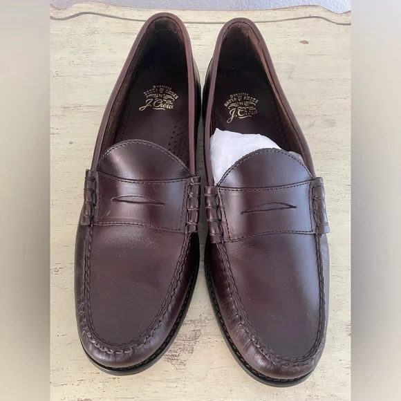 J. Crew Camden loafers with leather soles in Whiskey Size 10 1/2 $258 BJ009
